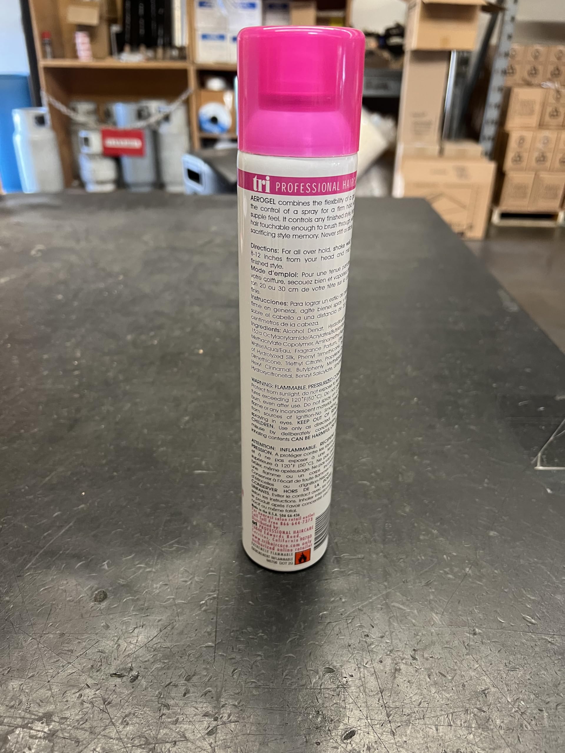 Dim Gray TRIDESIGN Aerogel & Covert Control Holding Hair Spray - Hairspray for Women & Men, Texture Spray for Hair of All Types, Provides Hidden Control Hair Products, 10.5 Oz. Each Bottle