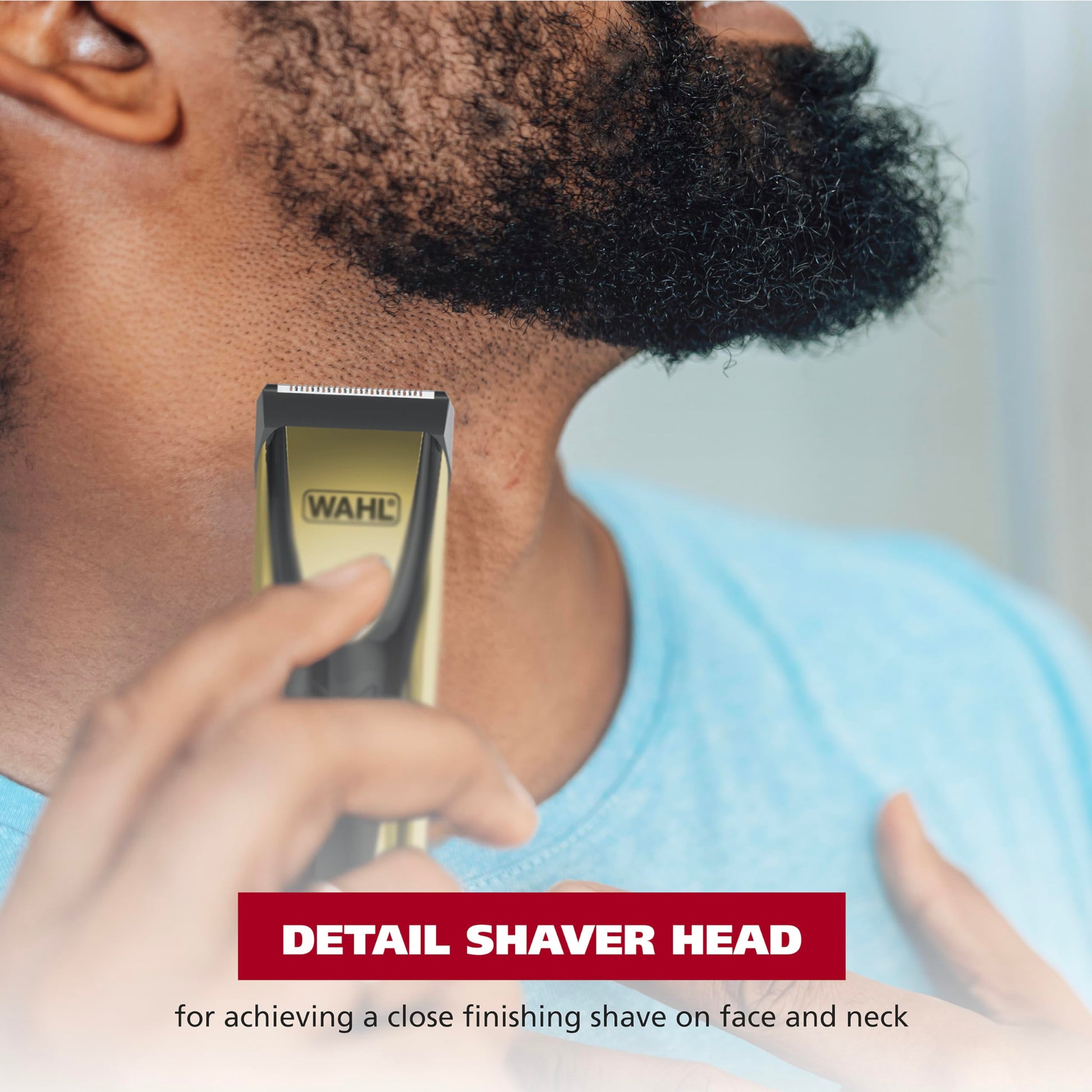 Dark Gray Wahl Lithium-Ion Cordless Rechargeable Edge & Detail Shaver and Beard Trimmer for Men with USB Charging – Model 3025950