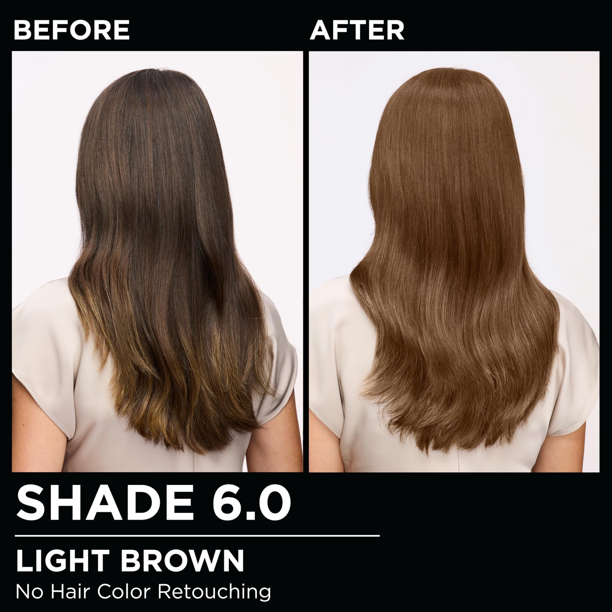 Black Garnier Olia Hair Color, Ammonia-Free Permanent Hair Dye, Oil-Powered Formula for 100% Gray Coverage and 3x Shinier Hair, Vegan & Cruelty Free, 6.0 Light Brown, 1 Count