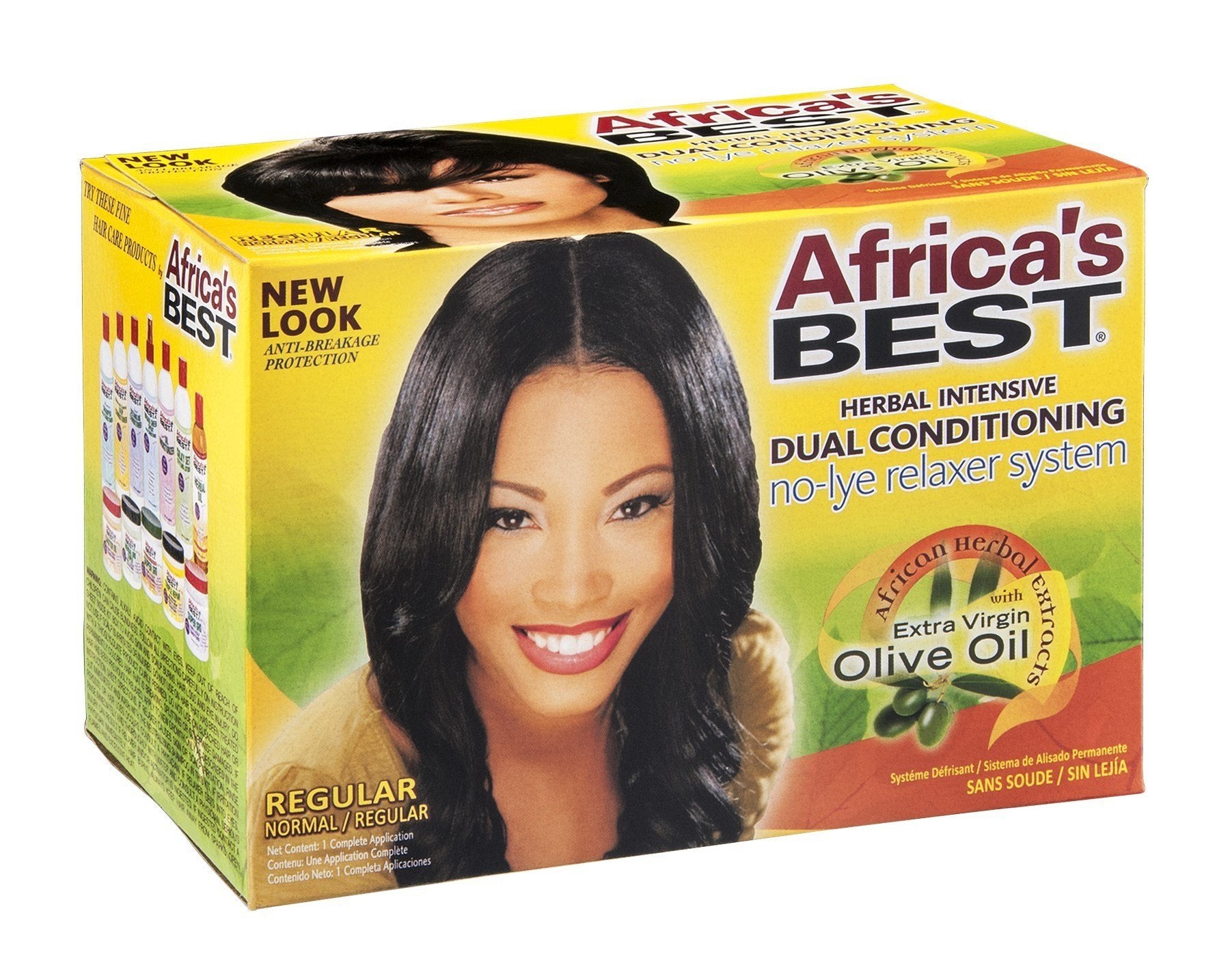 White Smoke Africas Best Regular Relaxer Kit, Pack of 6