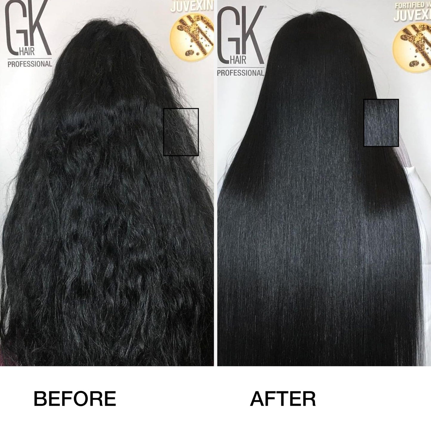 Dark Slate Gray Keratin Hair Treatment Frizz Control Salon Smoothing Long Lasting Cream for All Frizzy Free Curly Dry Damaged - Professional Brazilian Complex Blowout Straightening For Silky Smooth - 3.4 Ounce