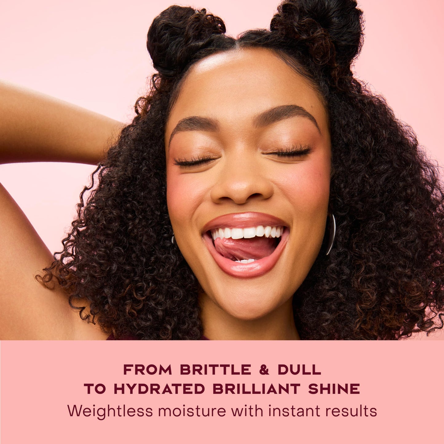 Light Pink Shea Moisture Coconut & Hibiscus Smooth & Shine Oil Coconut & Hibiscus Softens And Hydrates Hair With Manketti And Coconut Oil For A Lightweight Texture 3.3 Fl Oz