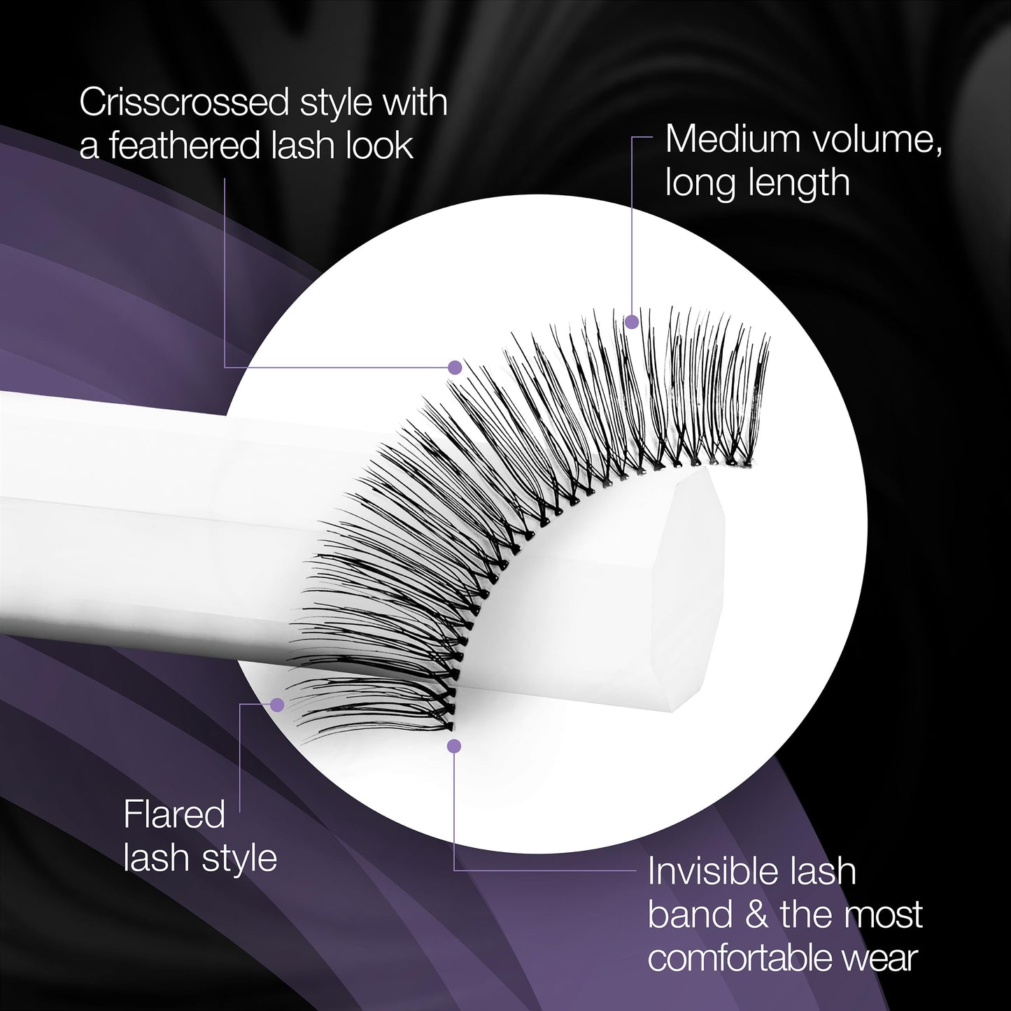 Black Ardell False Eyelashes Glamour Multipack 105 - Lightweight, Natural Looking Strip Lashes, Reusable Fake Lashes, 4 Pairs, 1 Pack