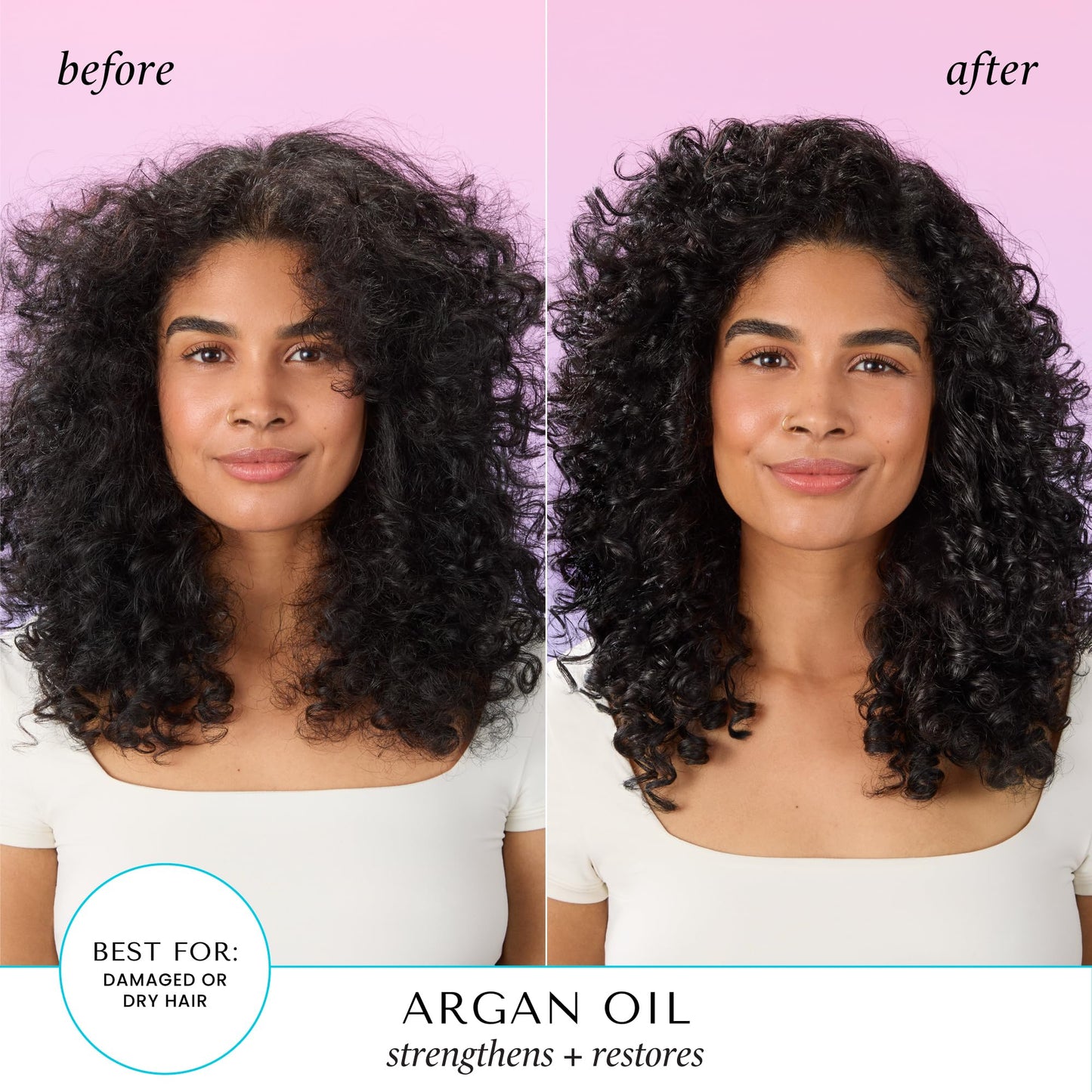 White Smoke Hask Argan Oil From Morocco Repairing Deep Conditioner, Hair Treatment 1.75 oz