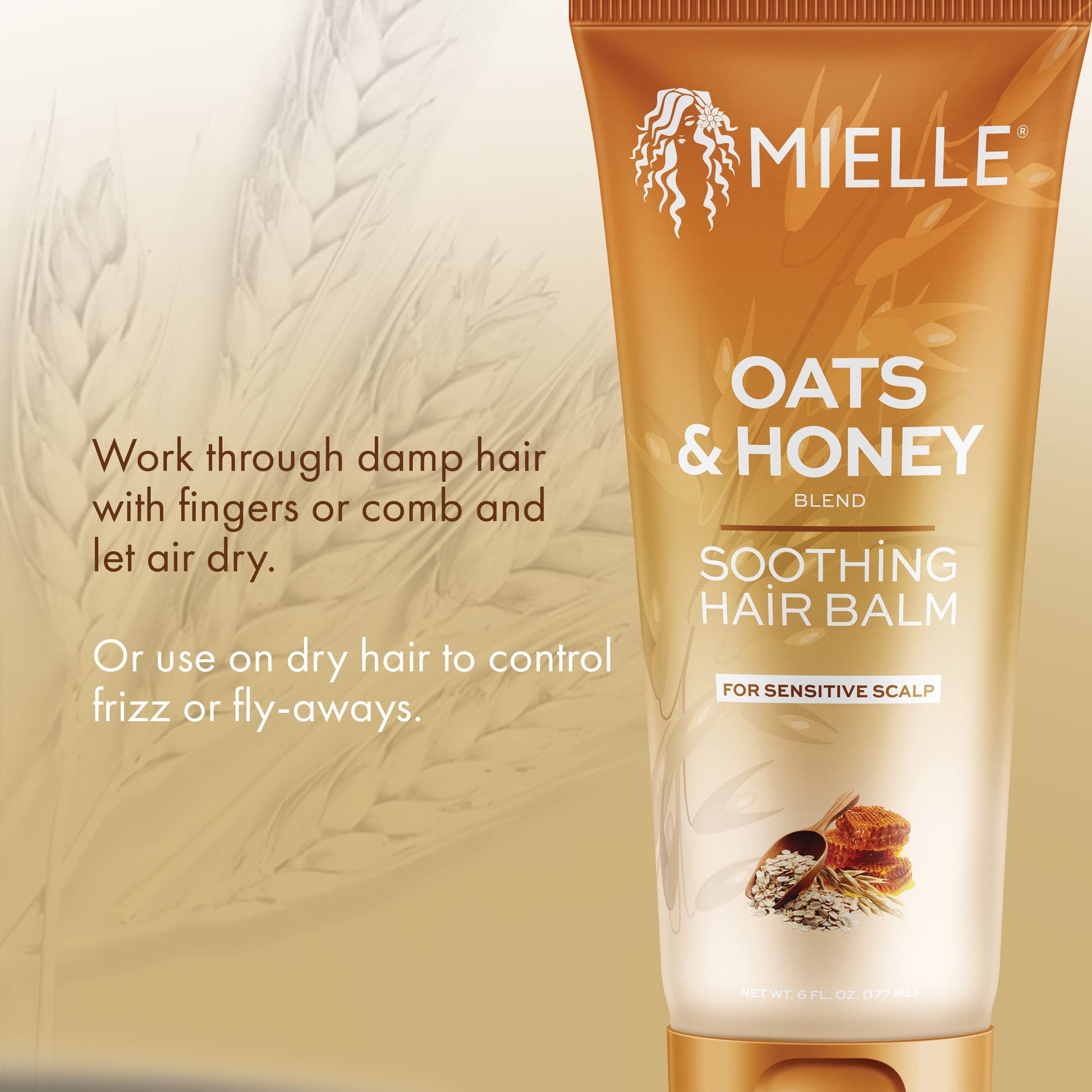 Dark Khaki Mielle Organics Oats & Honey Soothing Hair Balm
