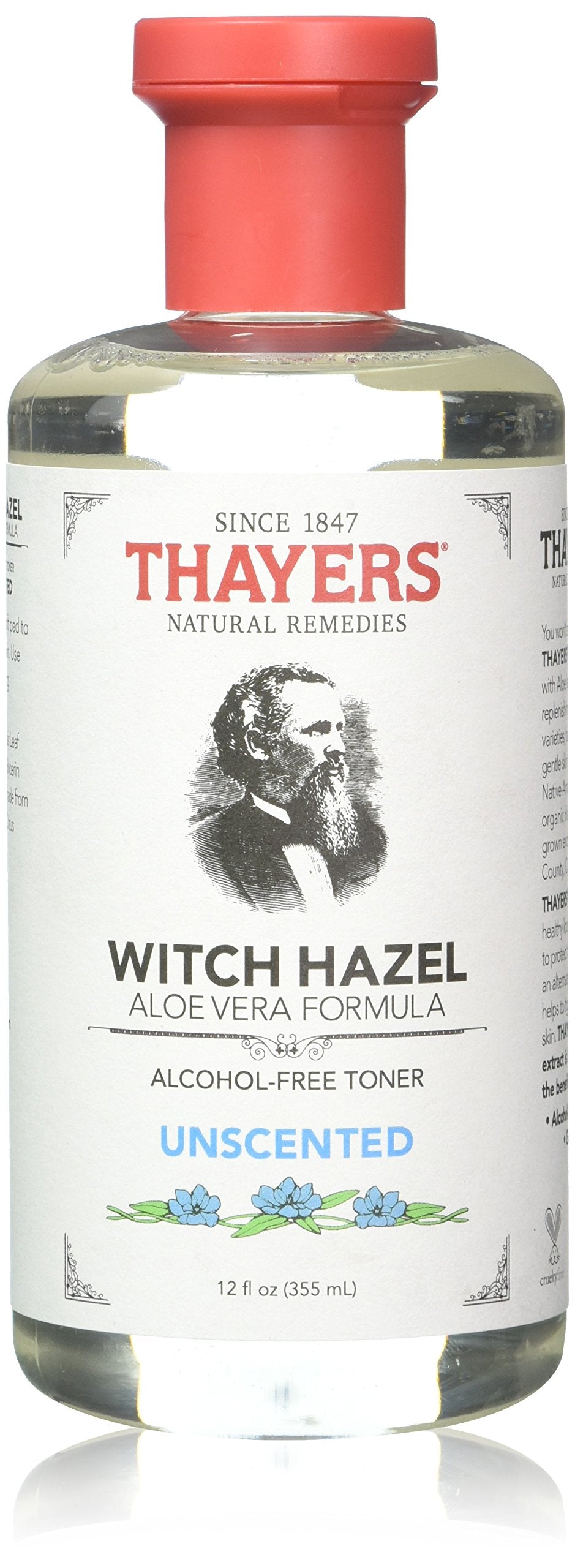 White Smoke Thayers Alcohol-free Unscented Witch Hazel and Aloe Vera Formula Toner 12 oz. (Pack of 2)