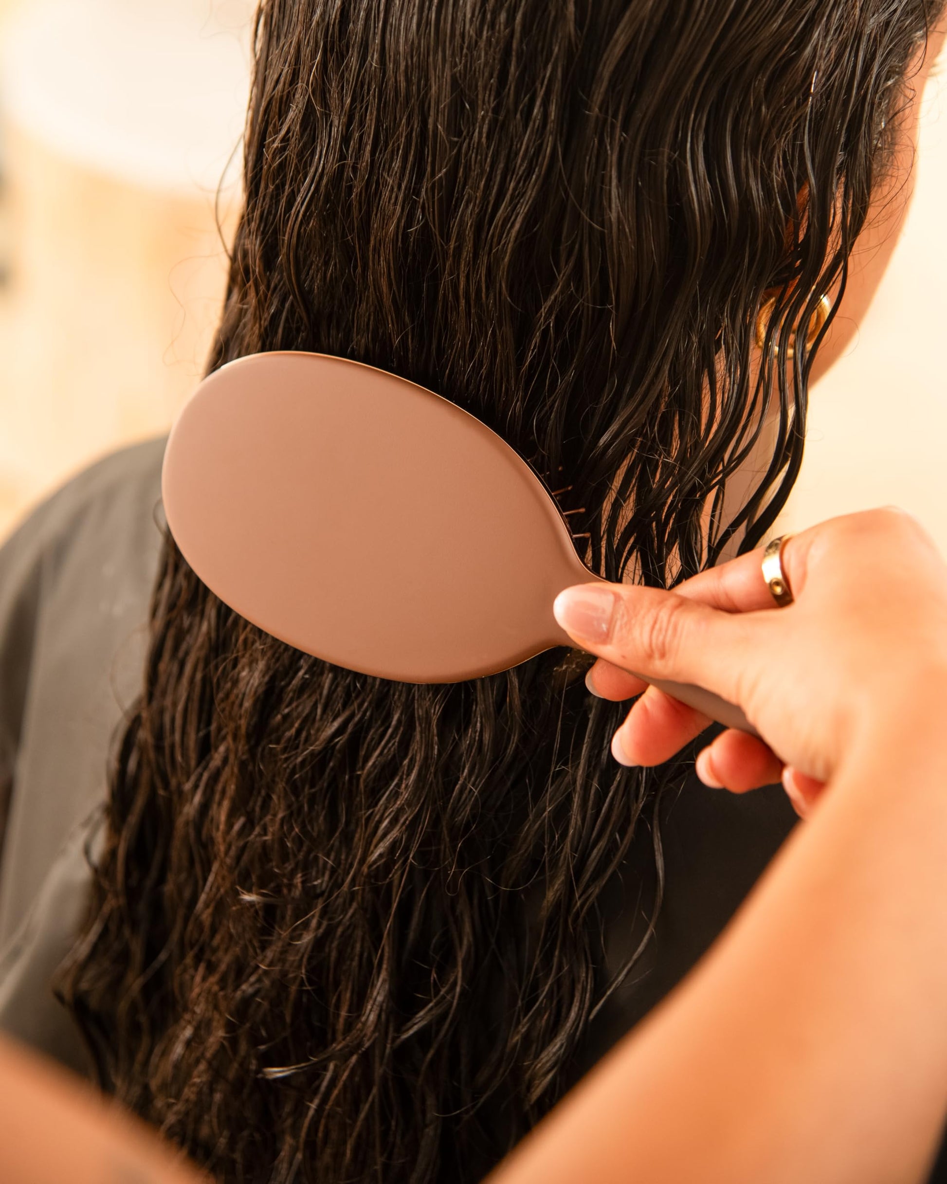 Black FRAMAR Chocolate Hair Brush Detangler – Wet Hair Brushes For Women, Womens Hair Brush, Hair Accessories, Hairbrush For Women, Cepillos Para Cabello, Reduces Breakage – Detangle Brush