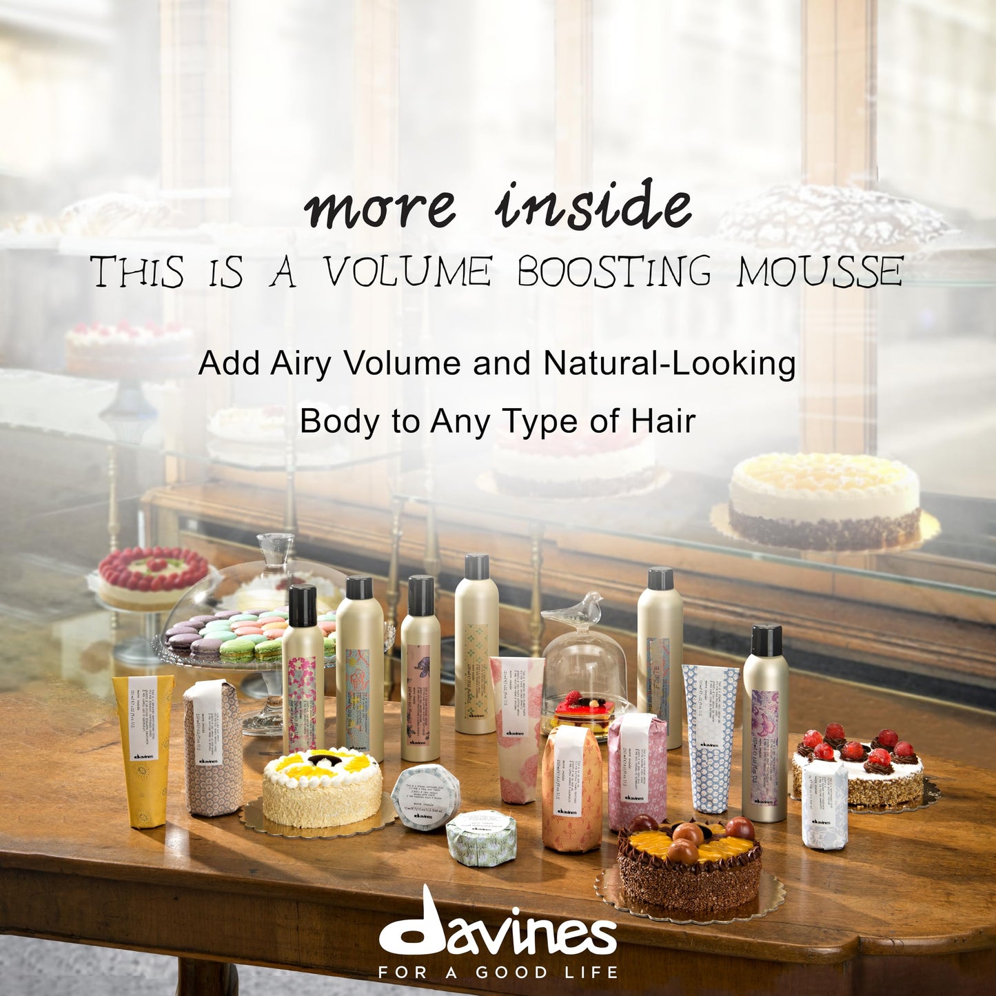 White Smoke Davines This is a Volume Boosting Mousse, 8.43 Ounce