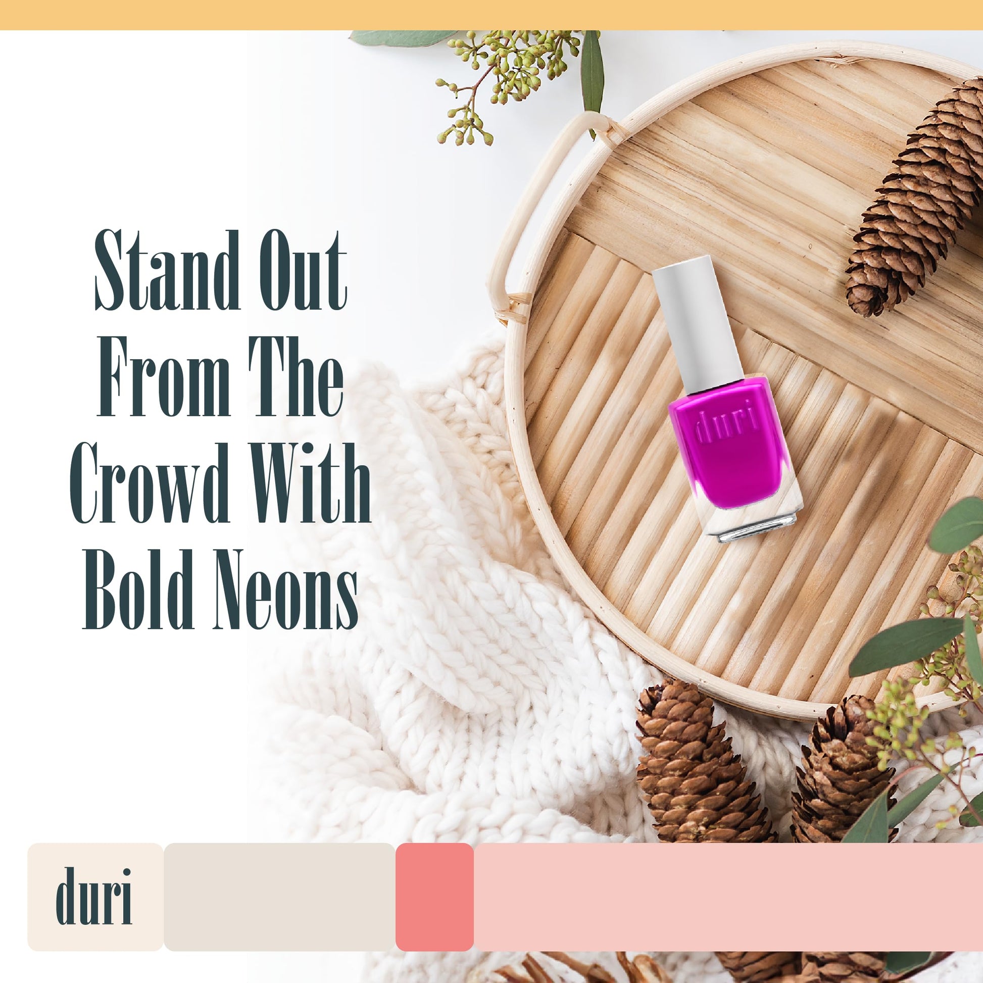 White Smoke duri 791 Berry Margarita - Neon Purple Nail Polish, Semi Matte, Fast Drying, 0.45 Fl Oz