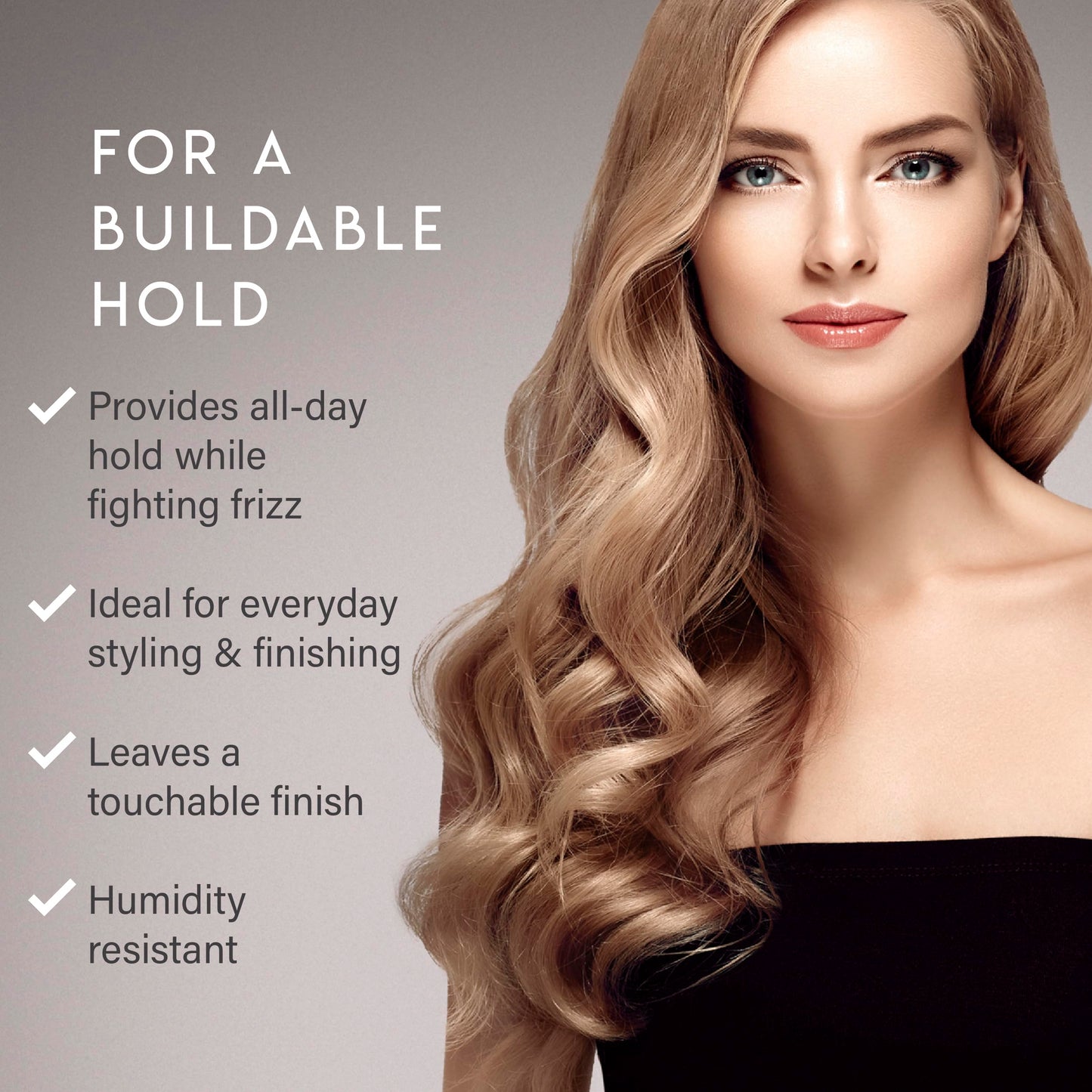 Black ALURAM Finishing Spray, Long-Lasting Hold, Humidity Resistance for All Hair Types, 10 Fl Oz