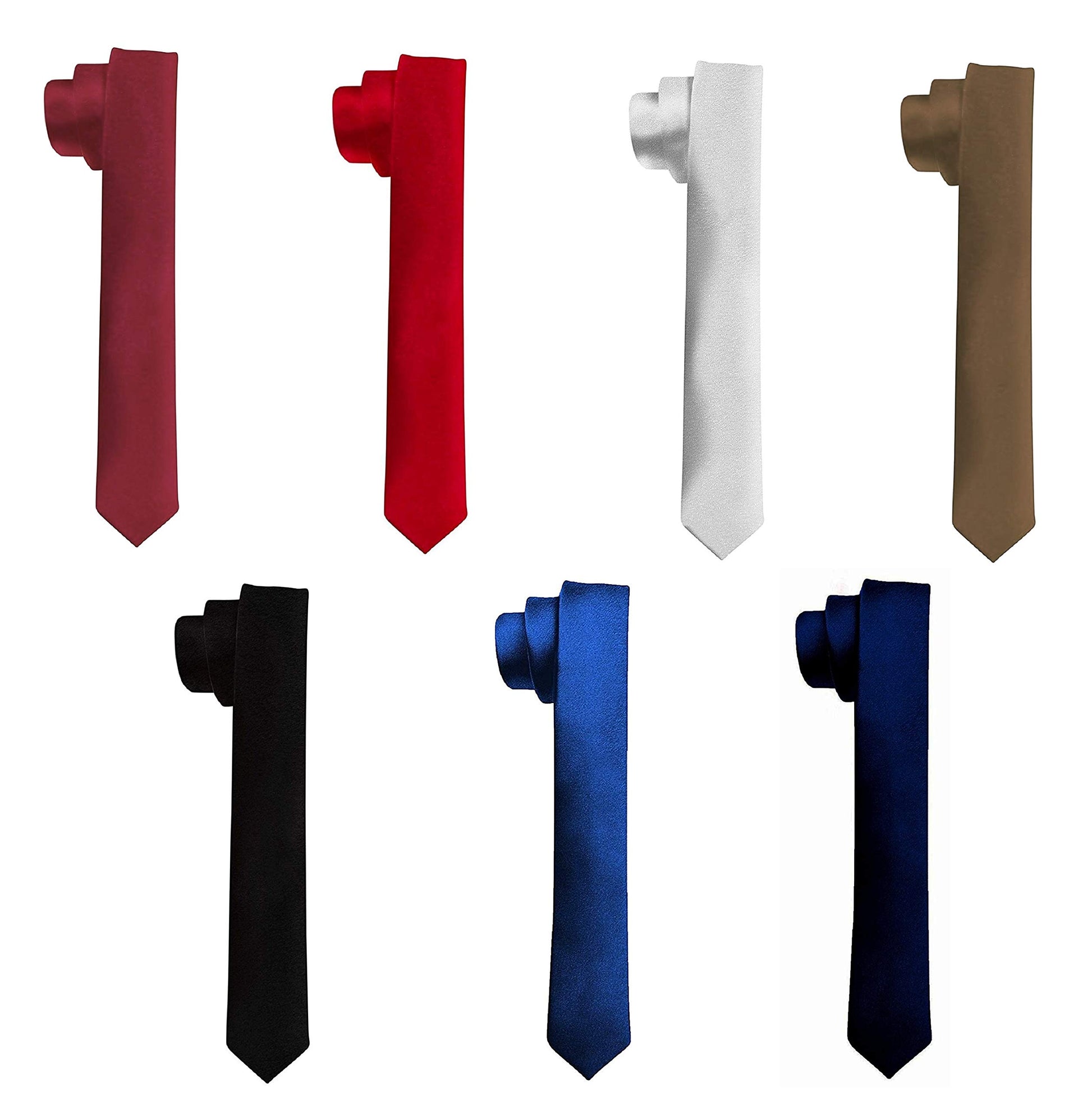 White Smoke Alcove Men's/Boys Slim Tie For Party And Occasions, Multicolour, Free Size