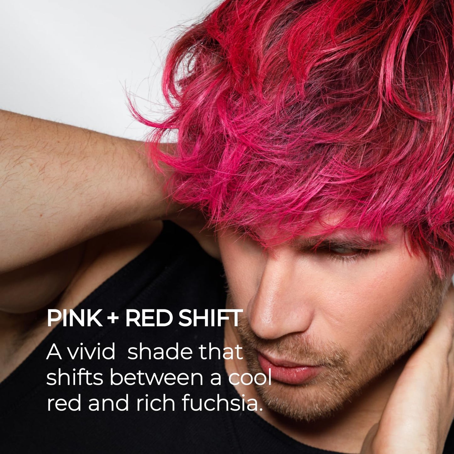 Black XMONDO Color Pink + Red Shade Shift Color Depositing Mask Infused with Bond Boosters & Hyaluronic Acid to Nourish, Revitalize & Repair, Vegan Formula, 8 Fl Oz 1-Pack