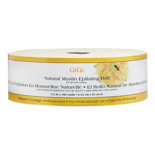 Lavender GiGi Natural Muslin Epilating Roll 100 Yards