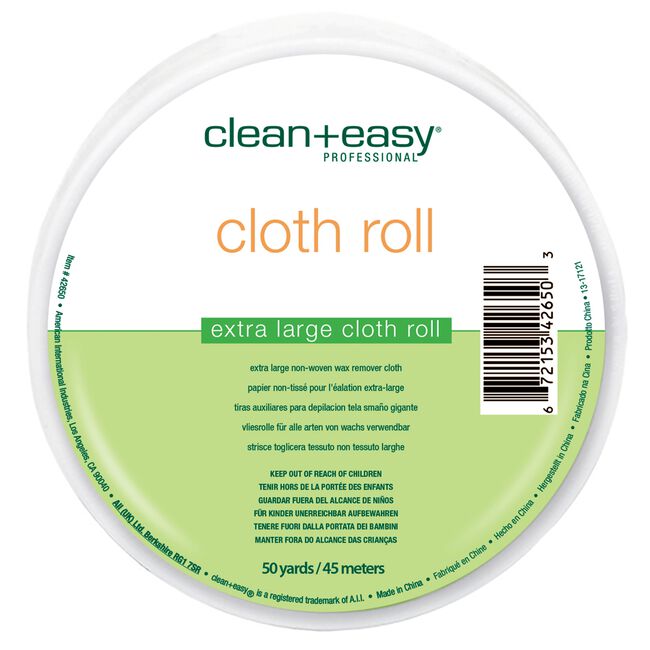 White Smoke Clean+Easy Epilating Cloth Roll (50 Yards)
