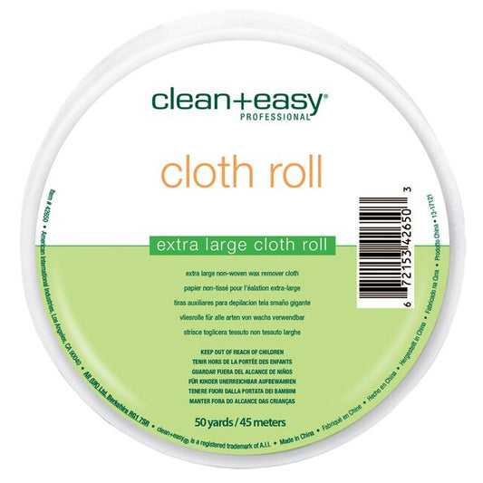 White Smoke Clean+Easy Epilating Cloth Roll (50 Yards)