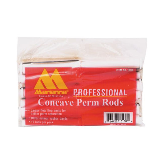 Lavender Marianna Long Concave White 7/16" Perm Rods