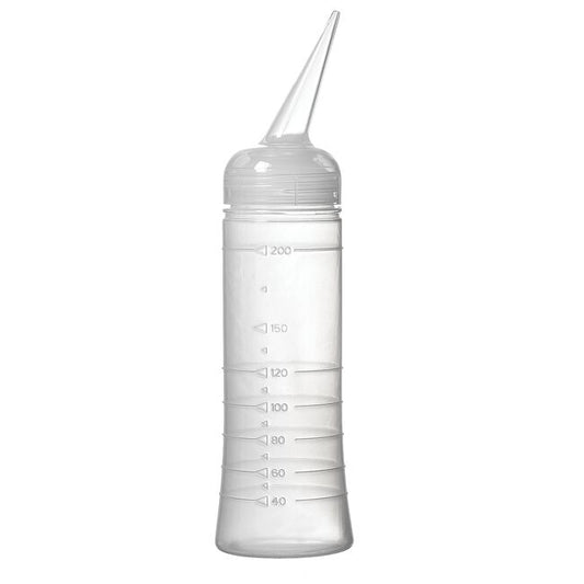White Smoke Burmax Company Inc Soft 'n Style Slant Top Applicator Bottle 6.8 oz