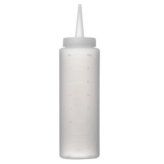 White Smoke Burmax Company Inc Soft 'n Style Wide Mouth Color Applicator Bottle - 8 oz