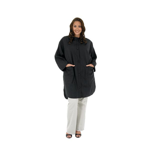 White Smoke Betty Dain Big Shirt-Black