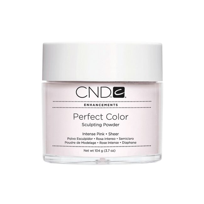White Smoke CND Perfect Color Sculpting Powder-Intense Pink