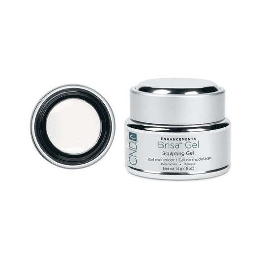 White Smoke CND Pure White Opaque Gel