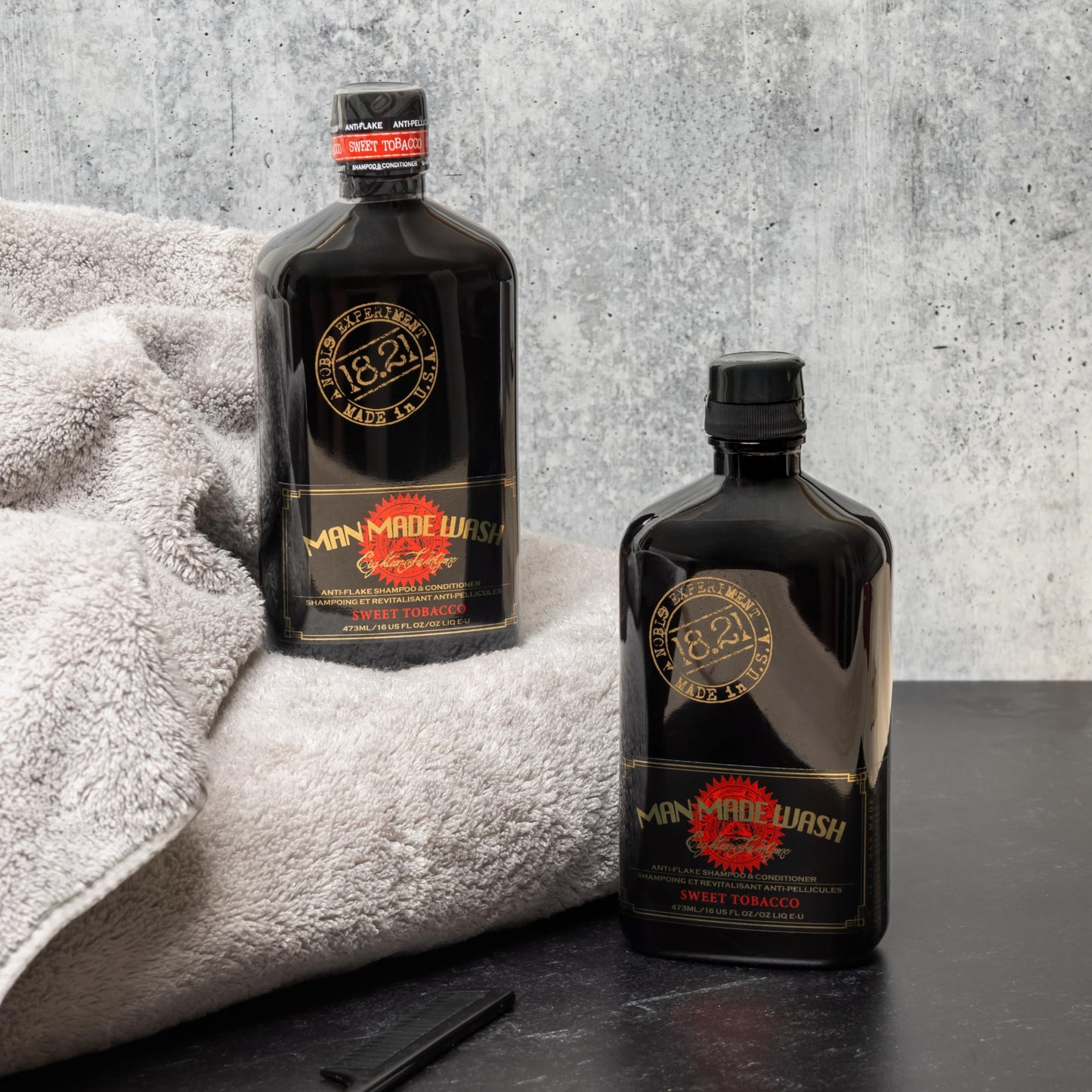 Gray 18.21 Man Made Anti-Flake 2-in-1 Shampoo & Conditioner in Sweet Tobacco: Hydrating Cleanse Helps Dry, Itchy, Flaky Scalp