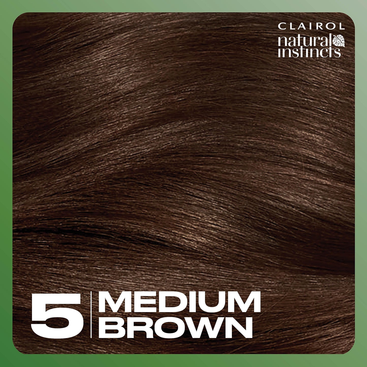 Dark Slate Gray Clairol Natural Instincts Demi-Permanent Hair Dye, 5 Medium Brown Hair Color, Pack of 3