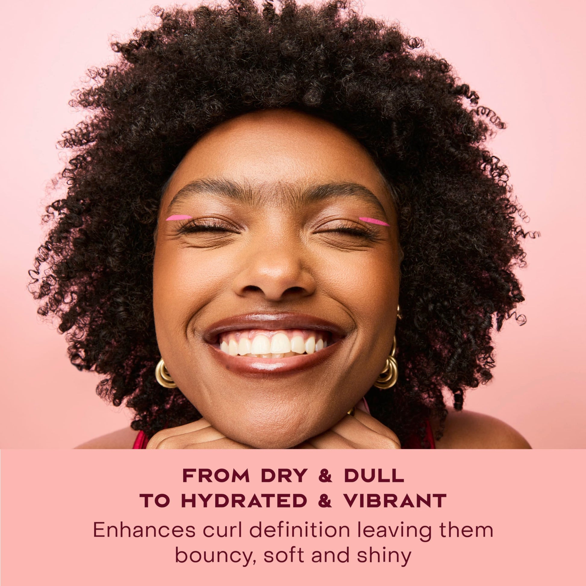 Light Pink SheaMoisture Curl Enhancing Smoothie Hair Cream Coconut and Hibiscus for Thick, Curly Hair Sulfate Free and Paraben Free Curl Cream 20 oz