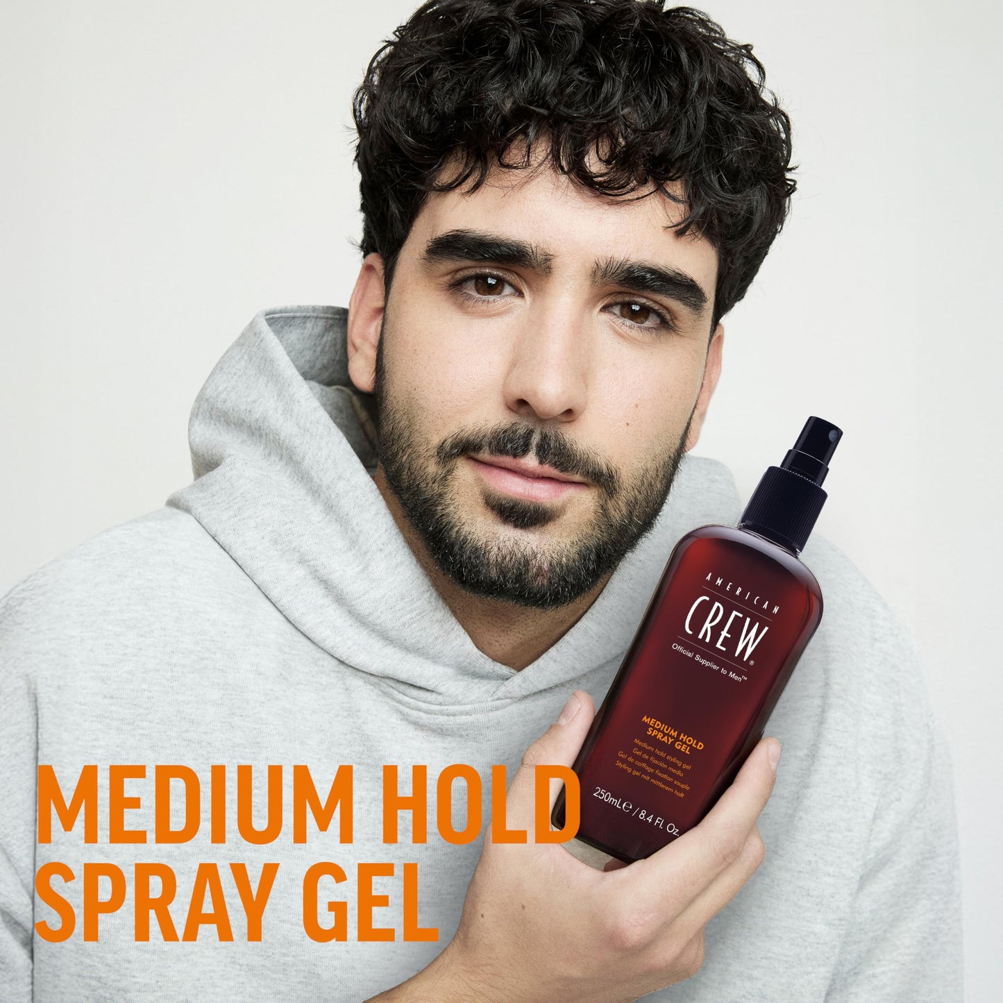 Lavender American Crew Men's Hair Spray, Medium Hold, 8.45 Fl Oz