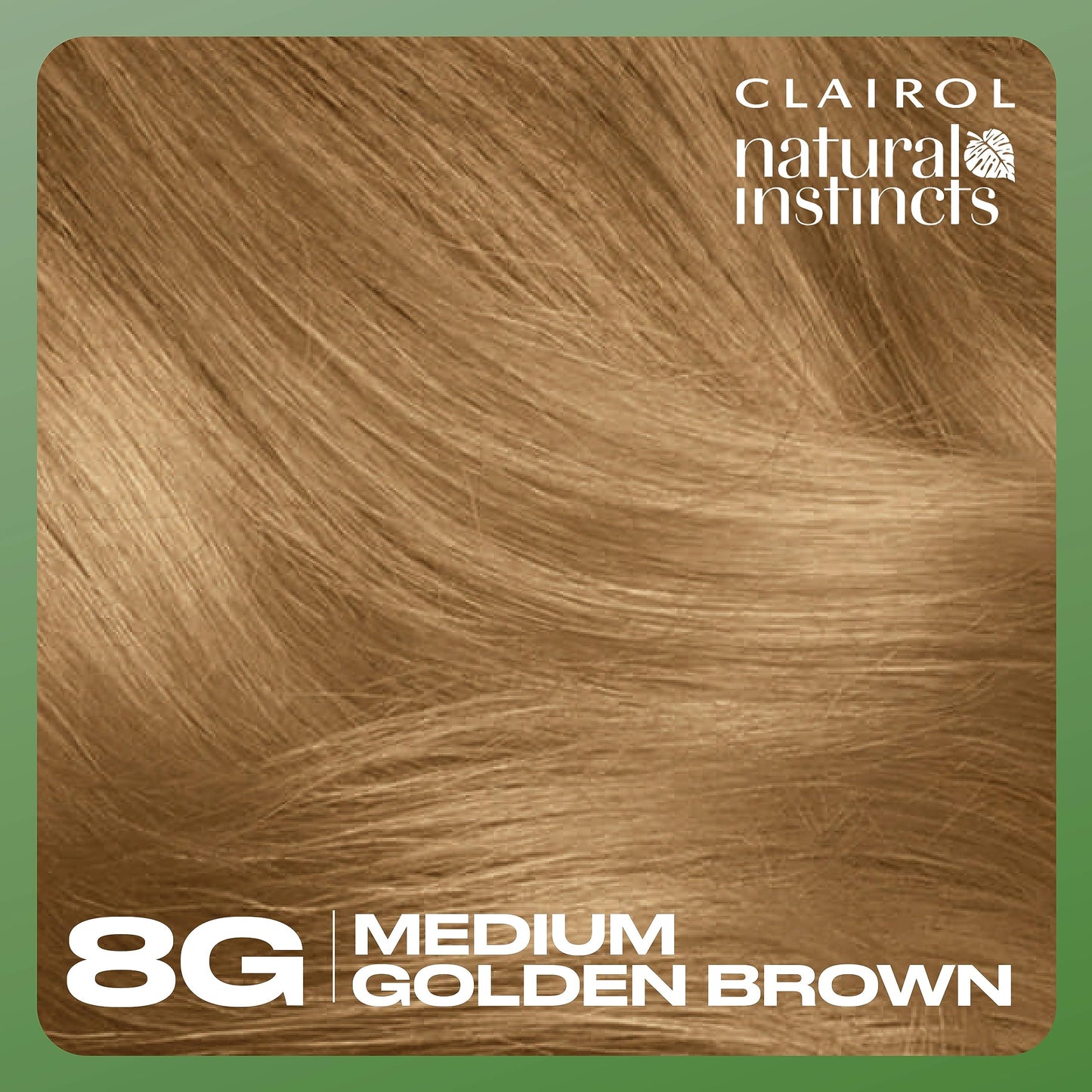 Sienna Clairol Natural Instincts Demi-Permanent Hair Dye, 8G Medium Golden Blonde Hair Color, Pack of 1