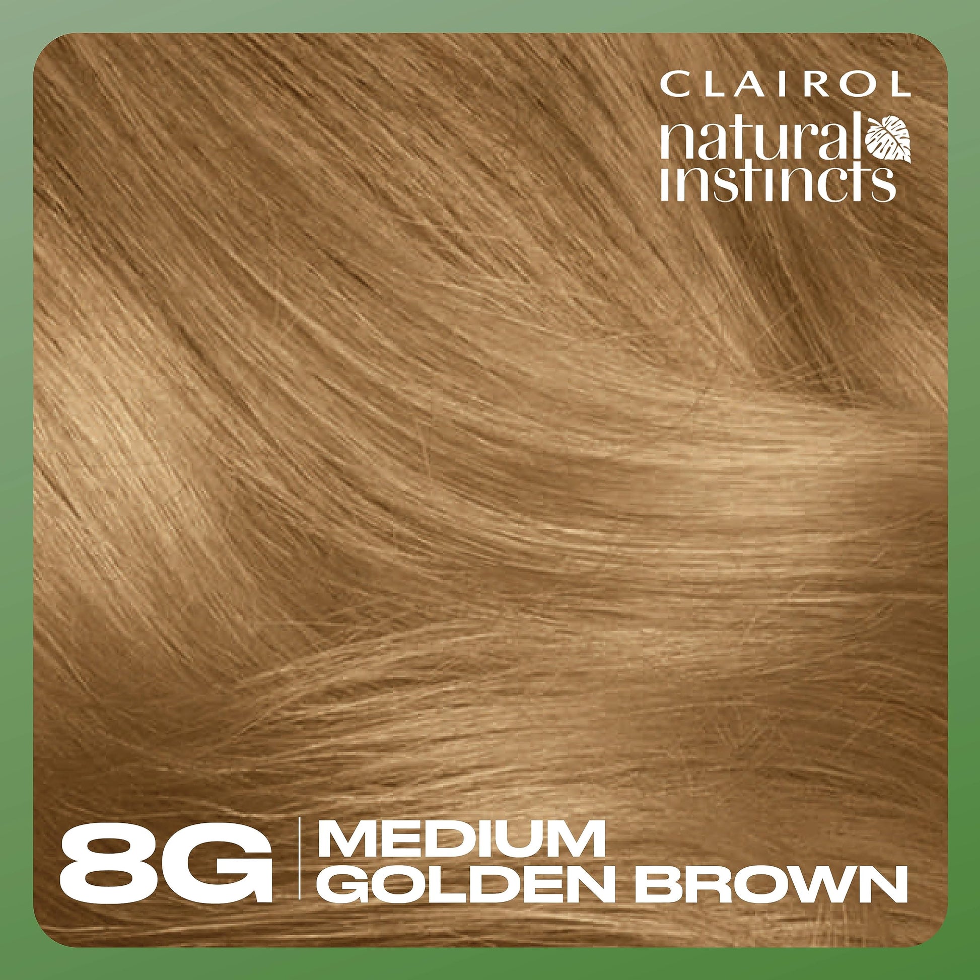 Sienna Clairol Natural Instincts Demi-Permanent Hair Dye, 8G Medium Golden Blonde Hair Color, Pack of 1