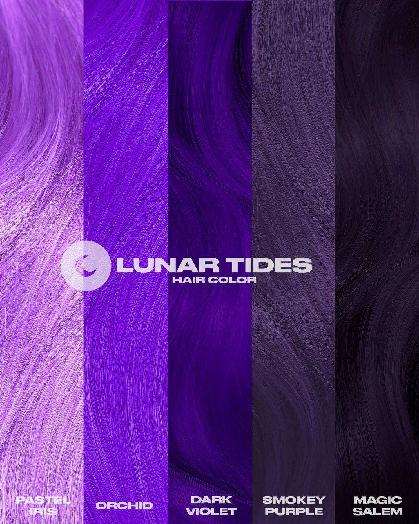 Midnight Blue Lunar Tides Semi-Permanent Hair Color (43 colors) (Dark Violet, 8 fl. oz.)