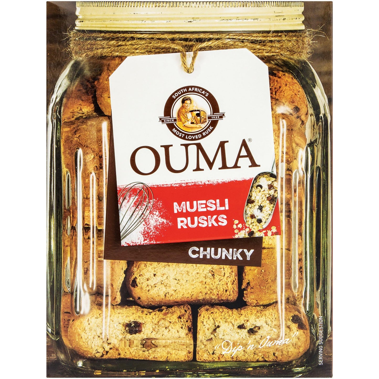 Seashell Ouma Muesli Rusks, Chunky - Muesli Beskuit, Bolletjies - 1kg / 35.3 oz (1-pack)