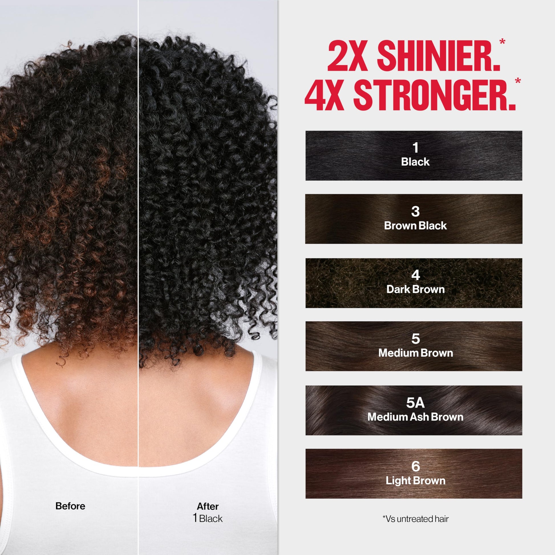 Black Revlon ColorSilk Tone + Gloss + Care Demi Permanent Hair Color, Dye Kit with Leave-In Scalp and Haircare Serum, 2x Shinier, 4x Stronger, 6 Light Brown, 4.5 fl oz