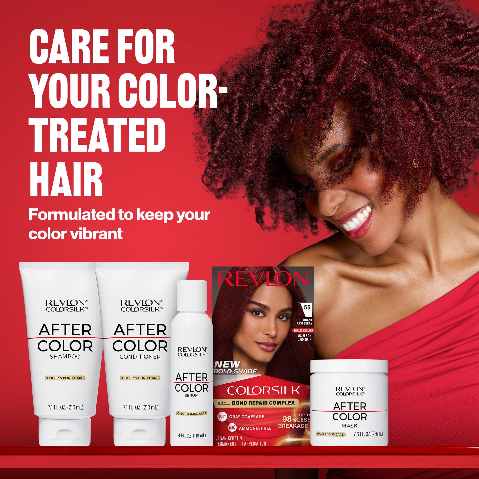 Dark Red Revlon ColorSilk with Bond Repair Complex, Auburn Permanent Hair Color, 100% Gray Coverage, Ammonia Free Hair Dye, Vegan Keratin, 49 Auburn Brown (Pack of 3)