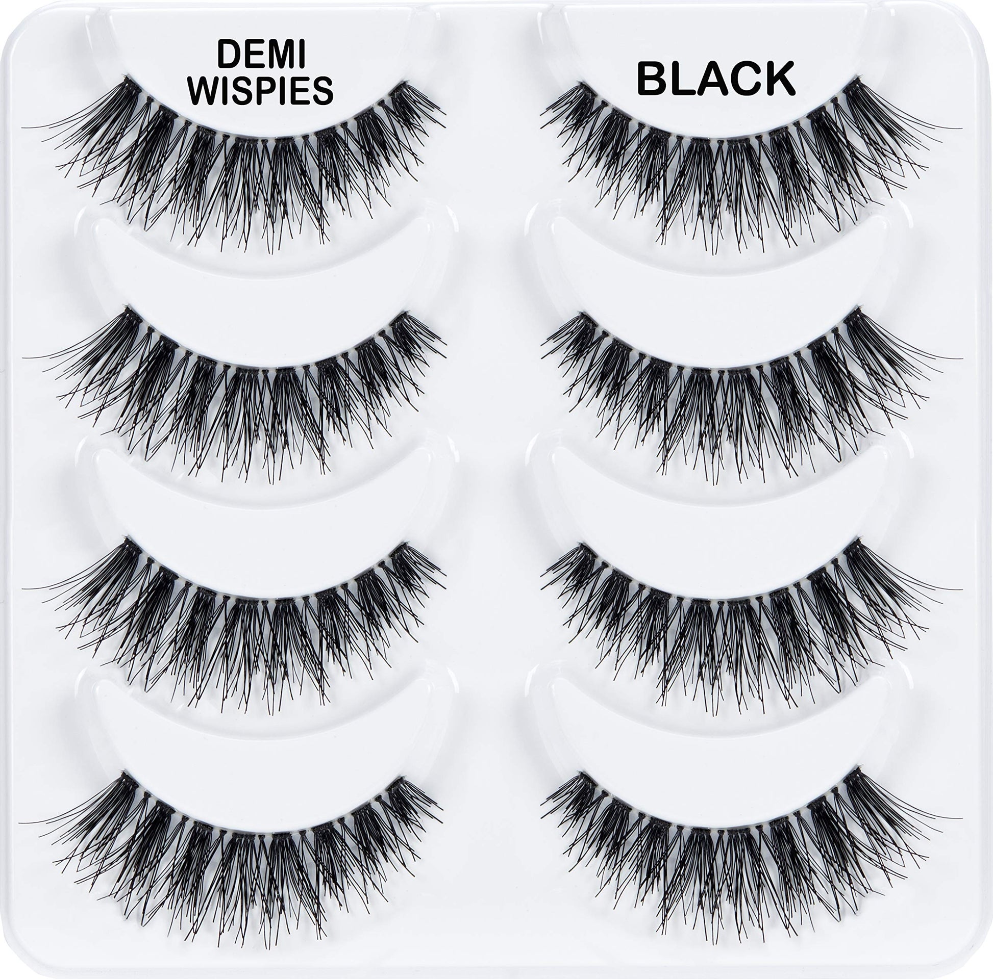 White Smoke ARDELL Professional Natural Multipack - Demi Wispies Black by Ardell, Pack of 3