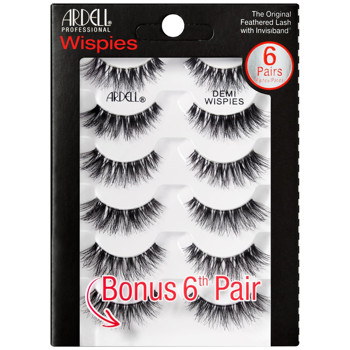 Lavender Ardell Demi Wispies Eyelashes – Multi-Dimensional, Eyelashes Natural Look, 6 Pairs