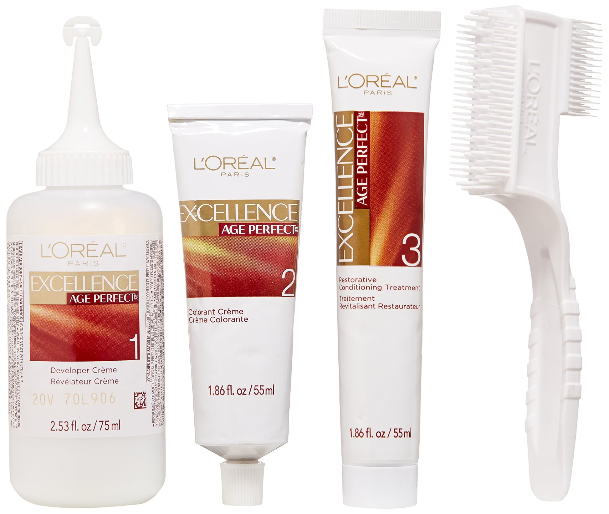 White Smoke L'Oreal Paris Age Perfect Permanent Hair Color, 9N Light Natural Blonde, 1 kit