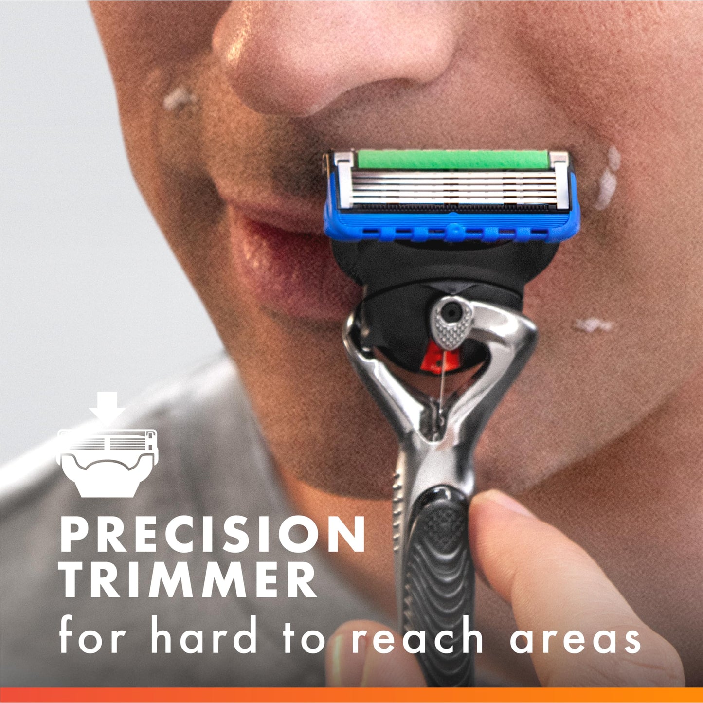 Lavender Gillette Fusion ProGlide Shaving Razor for Men, 1 Handle + 4 Blade Refills