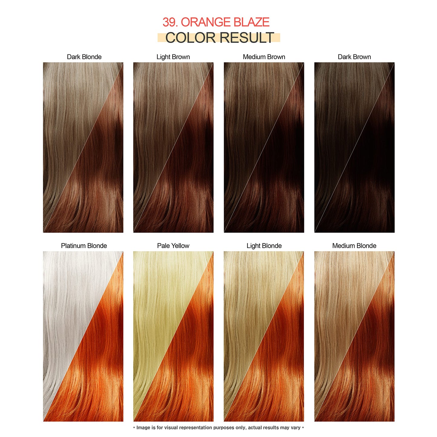 White Smoke Adore Semi Permanent Hair Color - Vegan and Cruelty-Free Hair Dye - 4 Fl Oz - 039 Orange Blaze (Pack of 3)