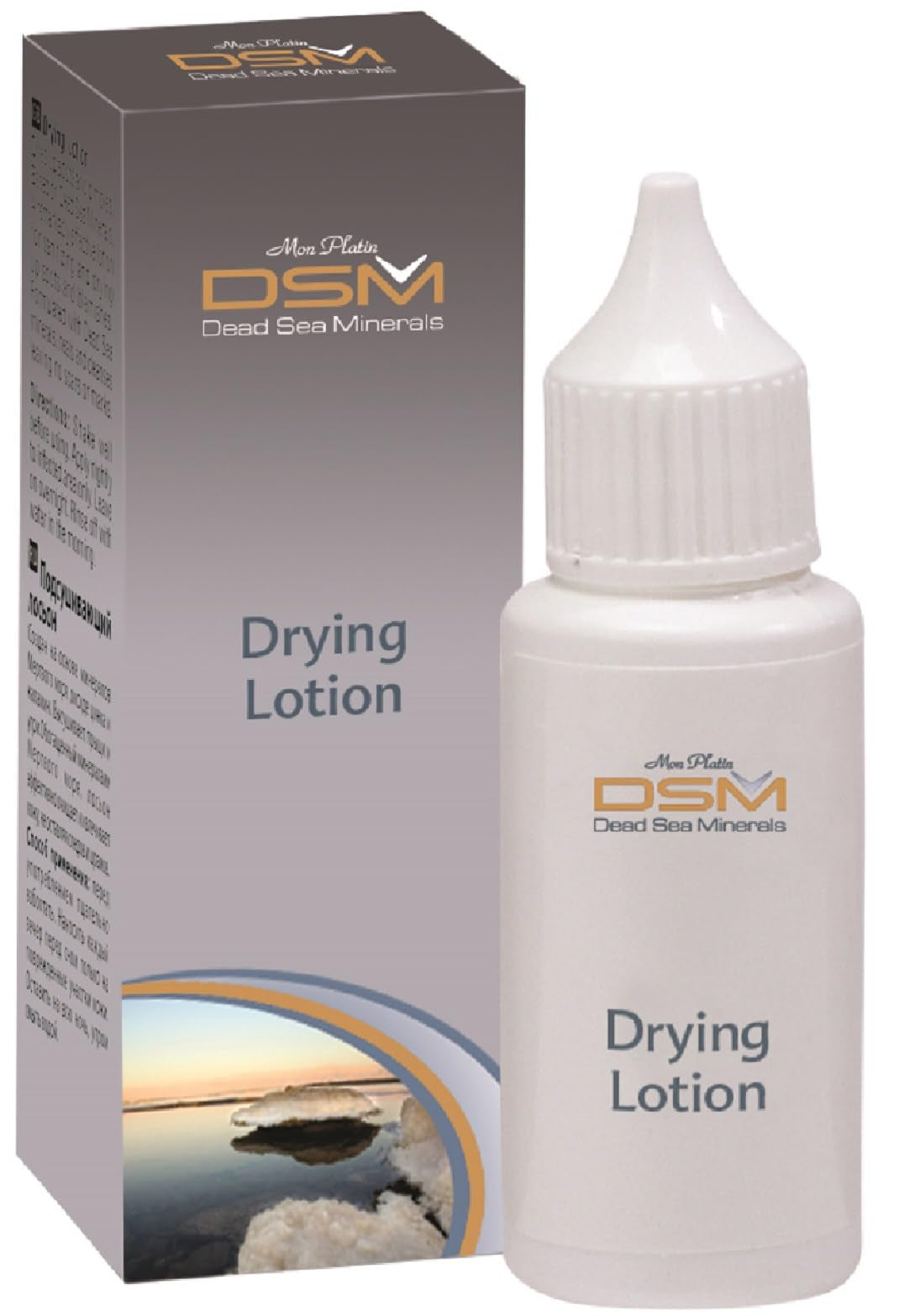 White Smoke Mon Platin, DSM, Dead Sea Minerals, Drying Lotion, 1.01fl.oz/30ml