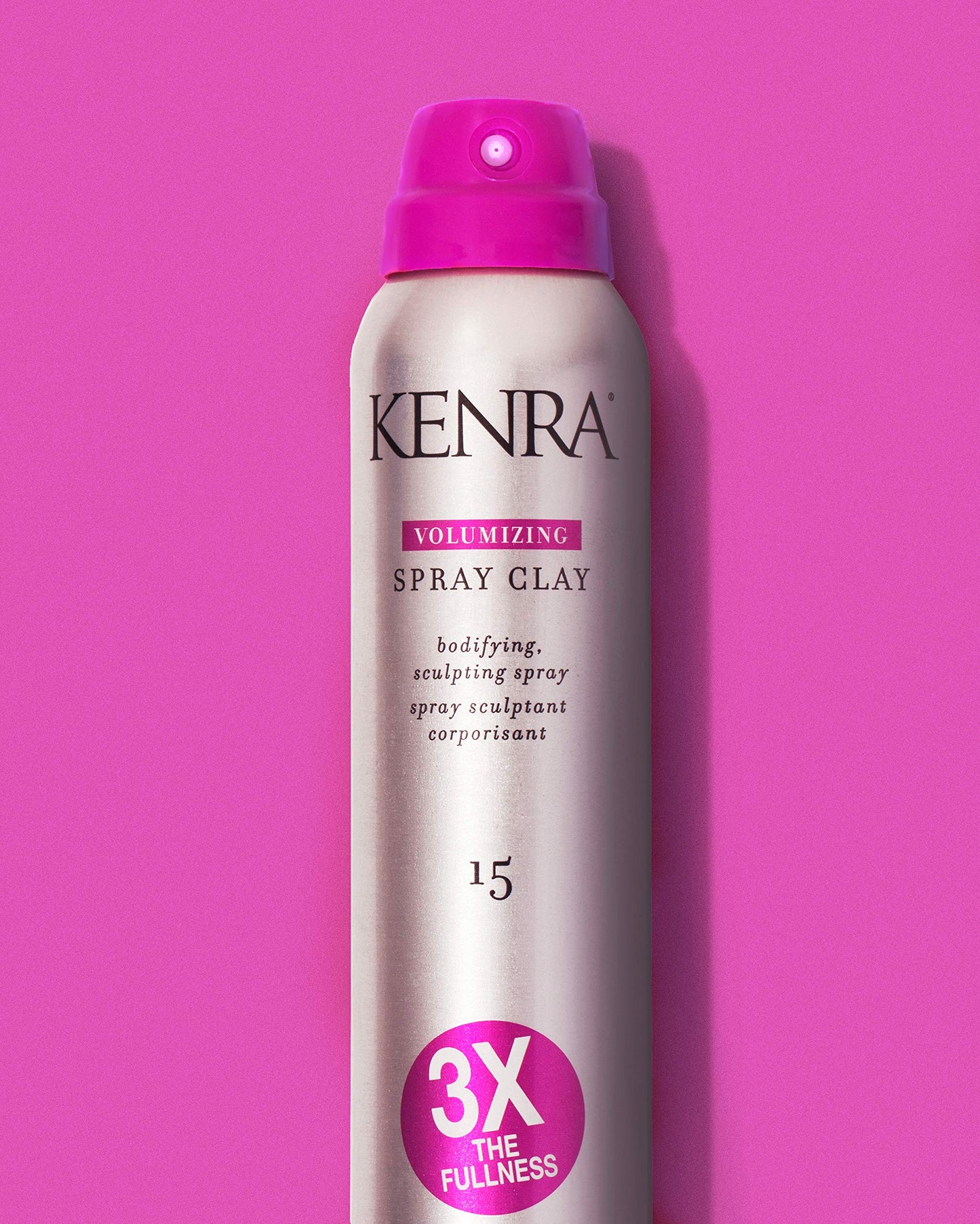 Pale Violet Red Kenra Professional Volumizing Spray Clay 15 | Bodifying, Fullness Spray | 3X The Fullness | Medium Hold | Provides Texture & Volume With A Long-Lasting Finish | All Hair Types | 4 oz