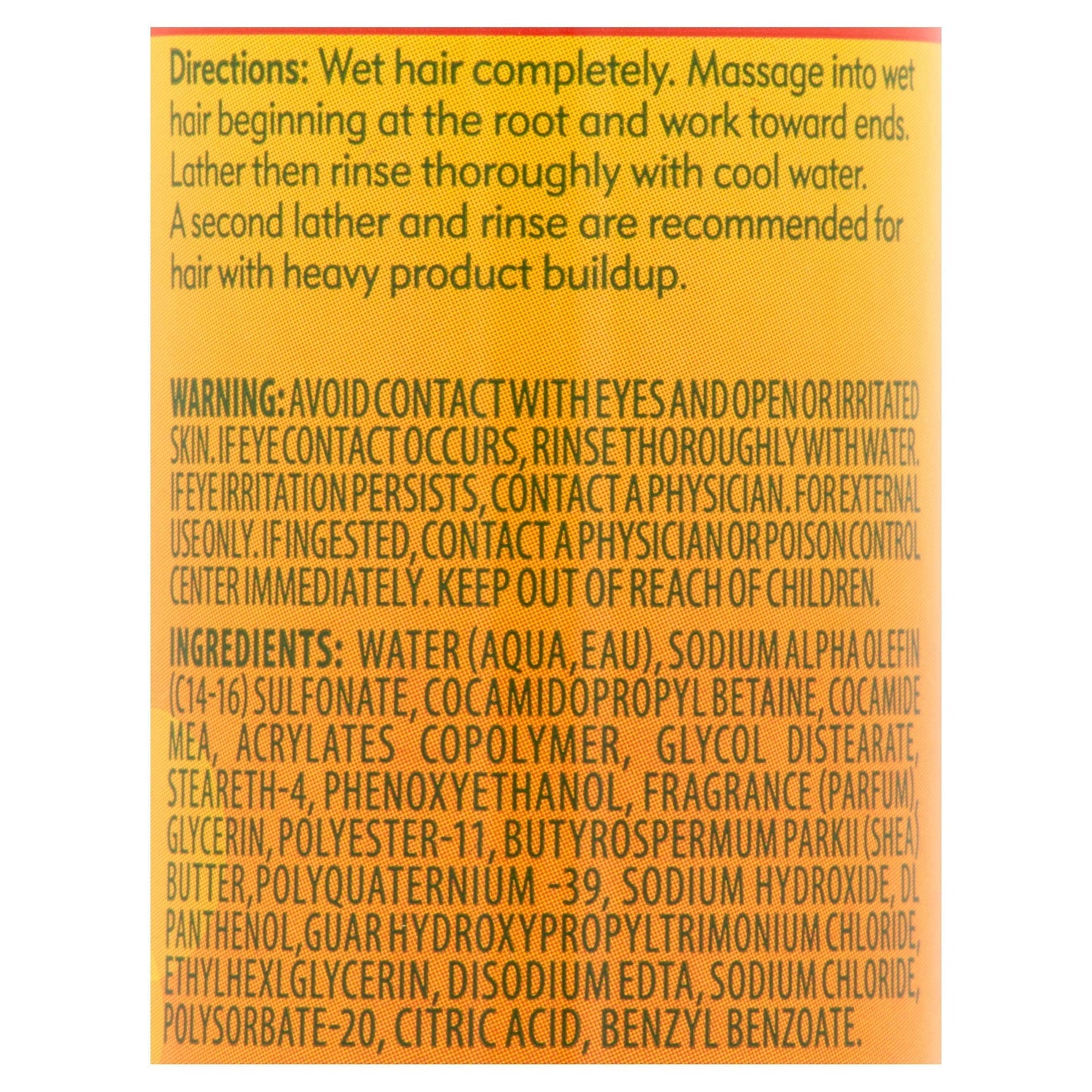 Dark Goldenrod Cantu Shea Butter Sulfate-free Cleansing Cream Shampoo, 3 Fluid Ounce