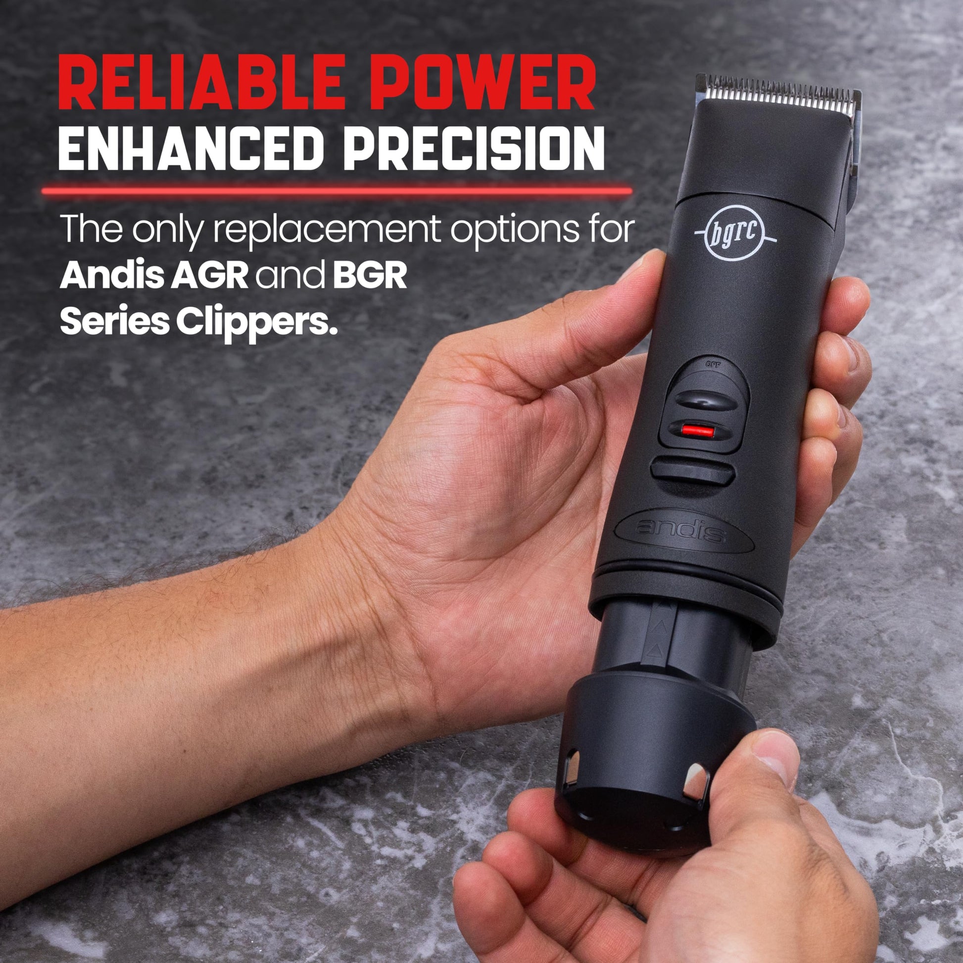 Dim Gray Artisan Power Double Charger and Two Replacement Batteries | Best for Andis PowerGroom AGR+ and BGR+ Series Clippers | NiMH Rechargeable Battery Pack | 2100 mAh - 27% Higher Than the OEM Batteries