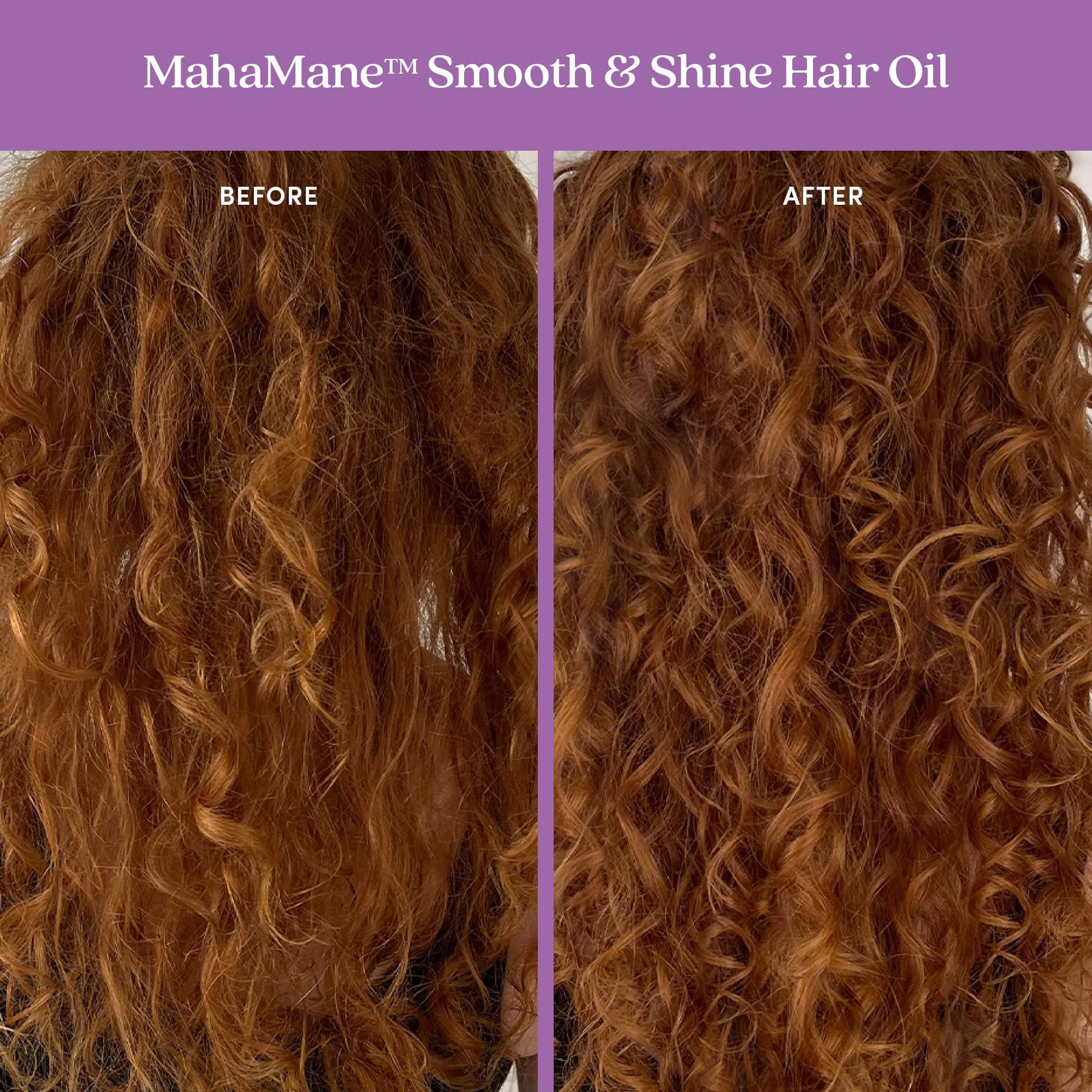 Saddle Brown Fable and Mane MahaMane Smooth & Shine Hair Serum - Protective Oil Treatment for Dry, Damaged Hair. 1.8FL oz