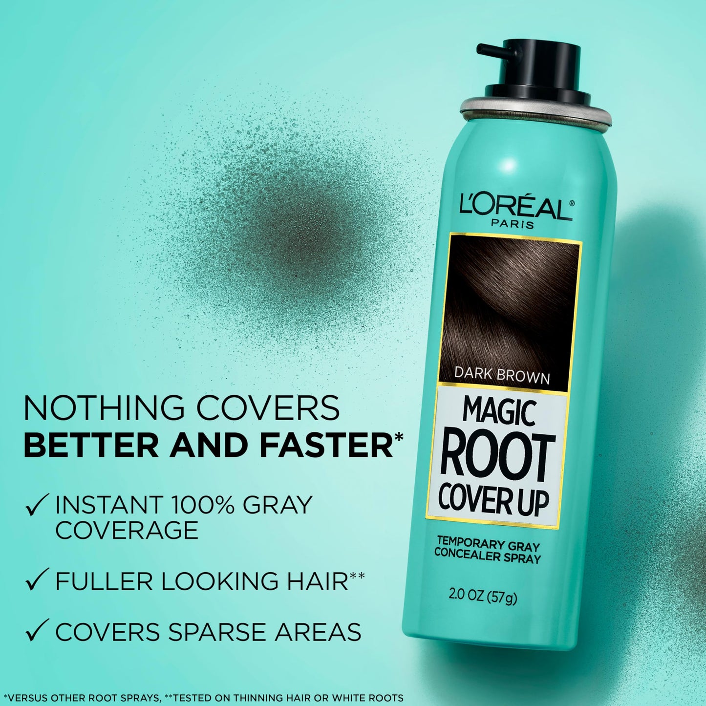 Powder Blue L'Oreal Paris Hair Color Root Cover Up Hair Dye Dark Blonde 2 Ounce (Pack of 2) (Packaging May Vary)