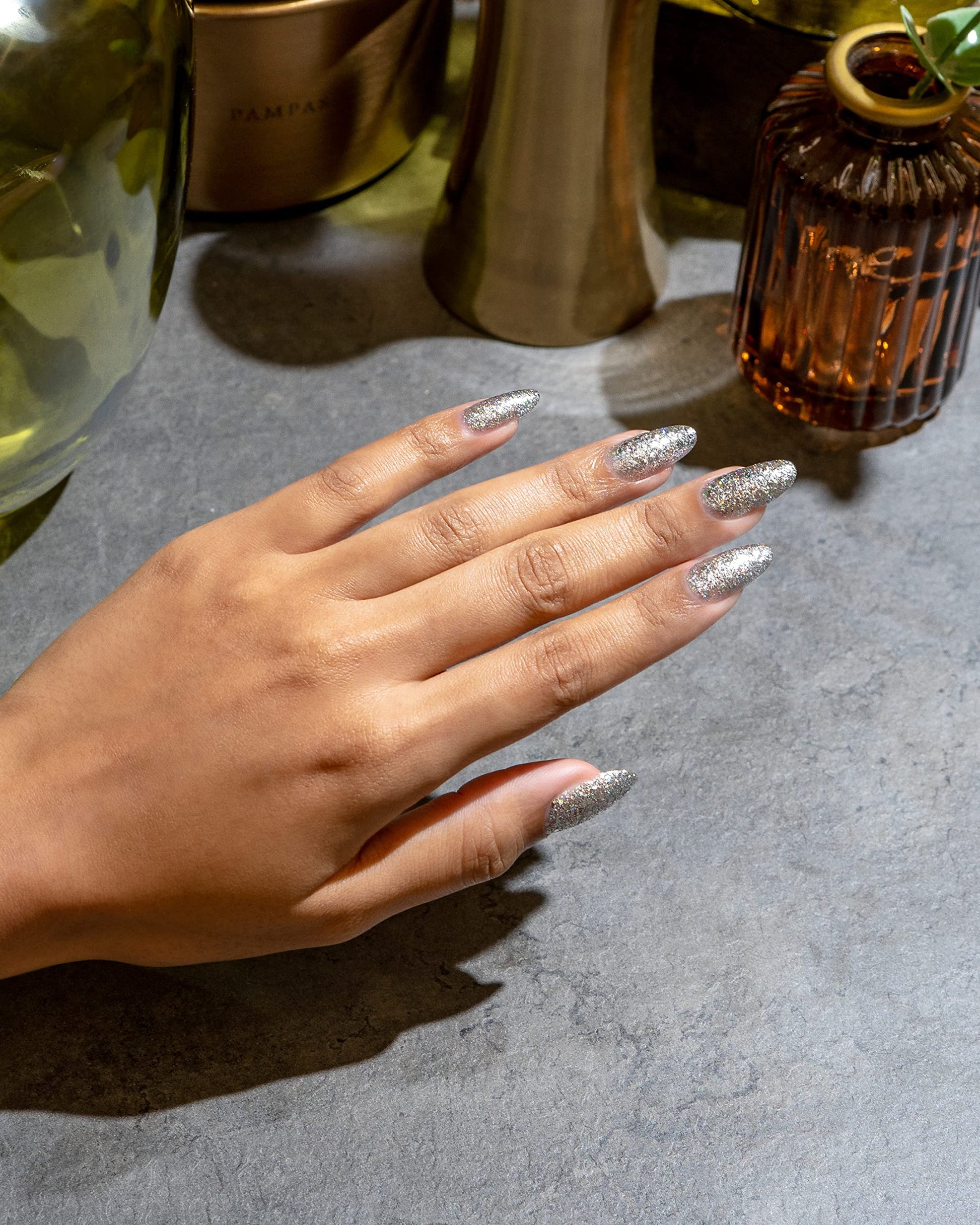 Black Morgan Taylor Nail Lacquer (Am I Making You Gelish?) Silver Professional Lacquer, Vibrant, Chip-Resistant, Fast-Drying, Long-Lasting, High-Shine, Perfect for Manicures & Pedicure, 0.5 ounce.
