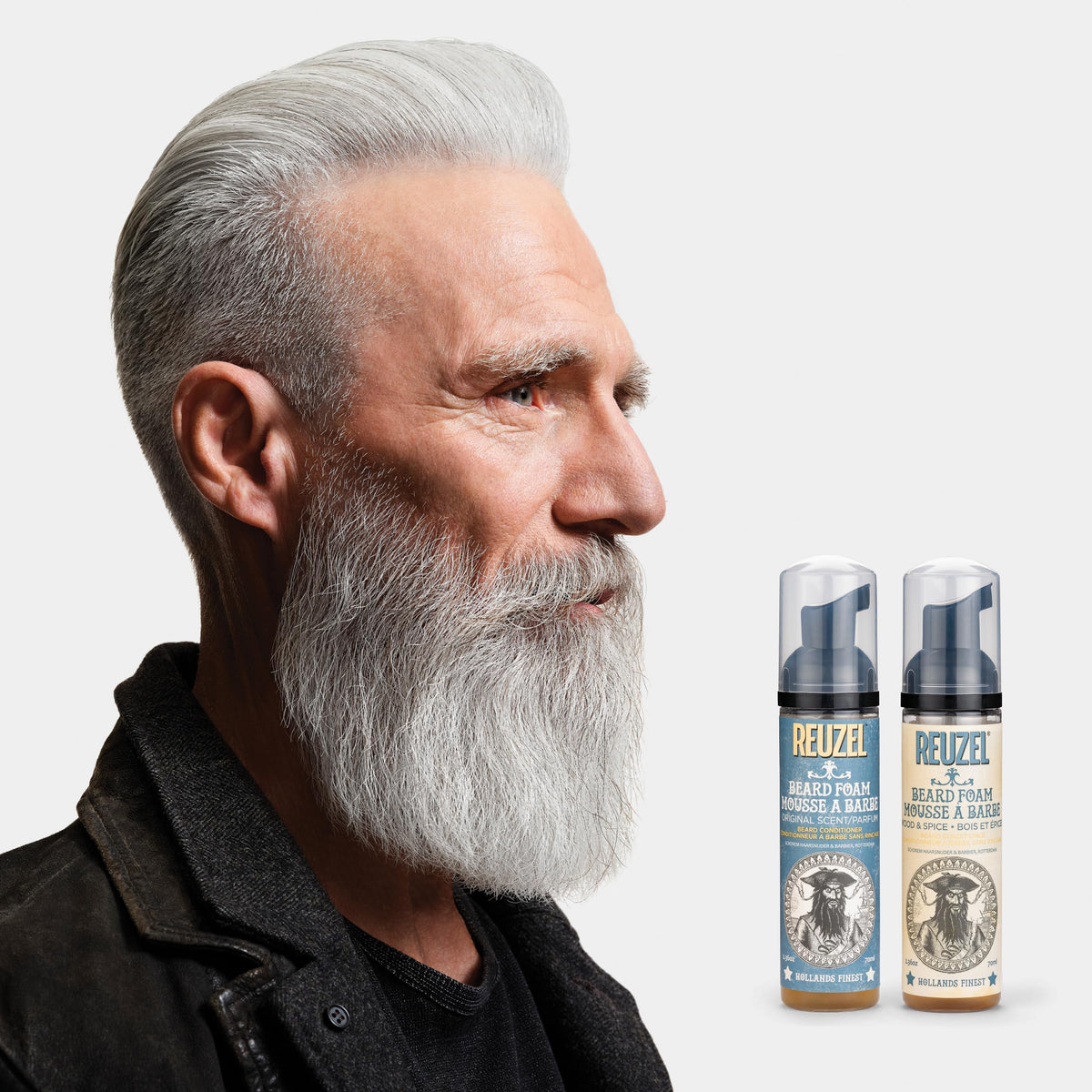 Reuzel Beard Foam, Reduces Beardruff And Itchy Skin, 2.36 Oz
