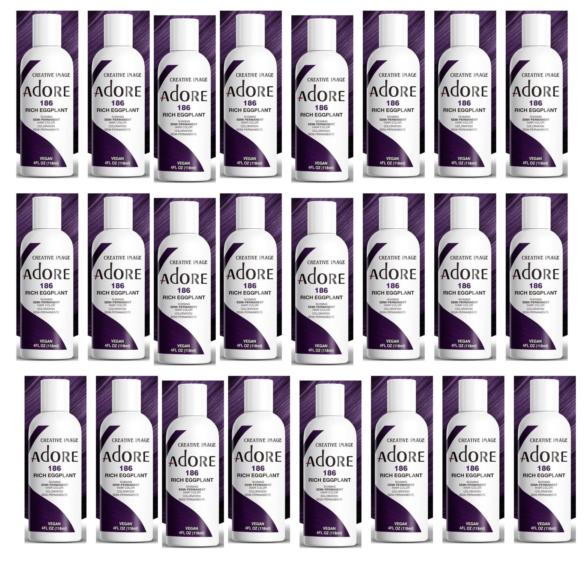 White Smoke Adore 186 Rich Eggplant (Pack of 24)