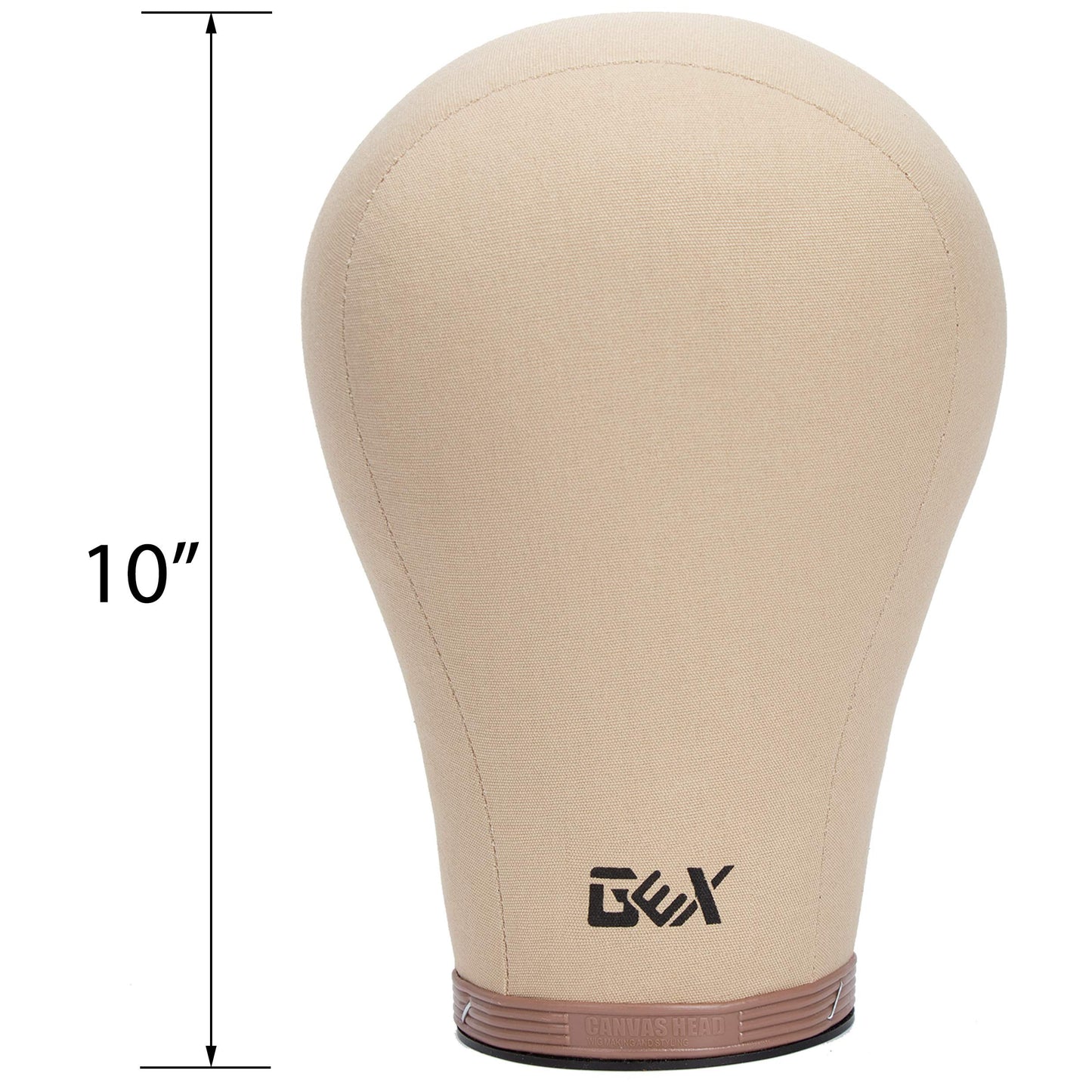 White Smoke GEXWORLDWIDE GEX 20"-24" Cork Canvas Block Head Mannequin Head Wig Display Styling Head With Mount Hole (Light Brown, 22")